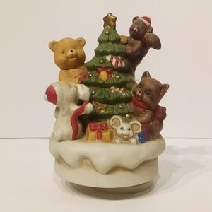 Vintage Christmas Party Music Box